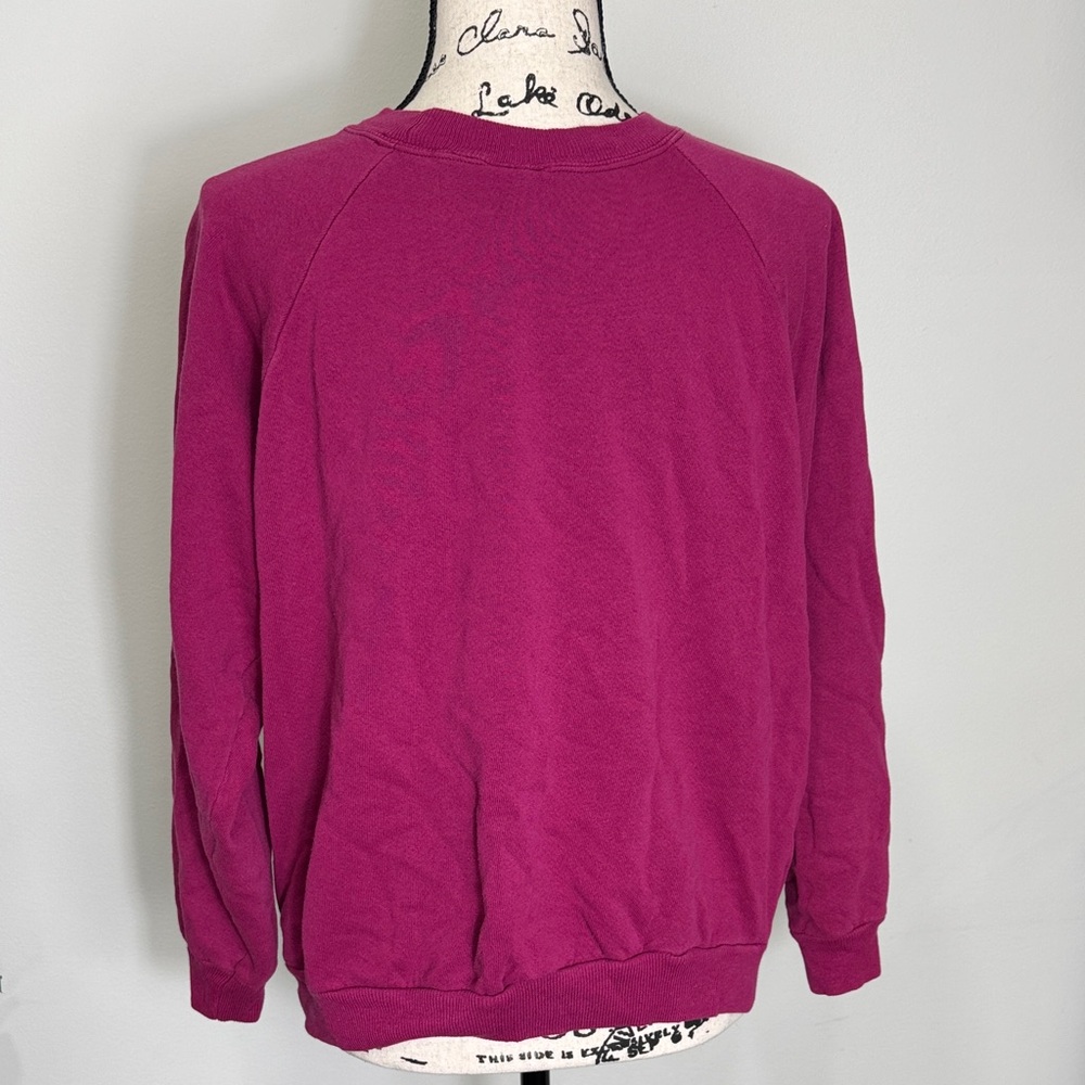 MICKEY UNLIMITED VTG DISNEY JERRY LEIGH Purple Sweatshirt Disney SZ S/M Mickey - Picture 7 of 10